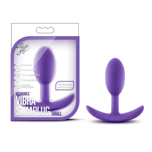 "Luxe - Wearable Vibra Slim Plug - Small - Purple BL-11851"