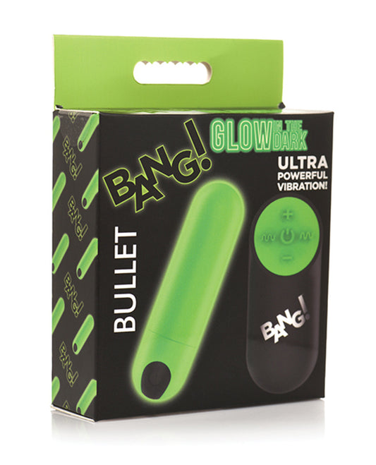 "Glow in the Dark Bullet With Remote - Green BNG-AH458"