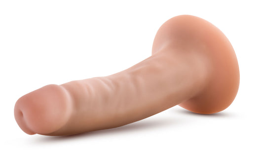 "Dr. Skin Plus - 5 Inch Posable Dildo - Vanilla BL-14703"