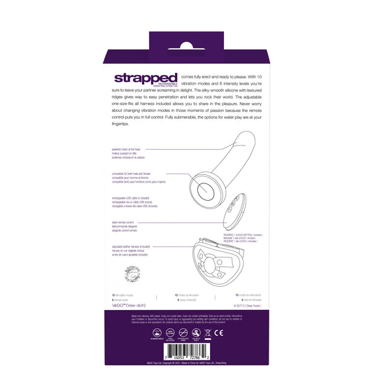 "Strapped Rechargeable Strap on - Purple VI-S0713"