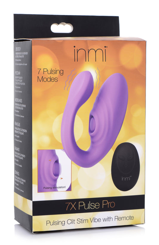 "7x Pulse Pro Pulsating and Clit Stim Vibe with Remote INM-AG601"