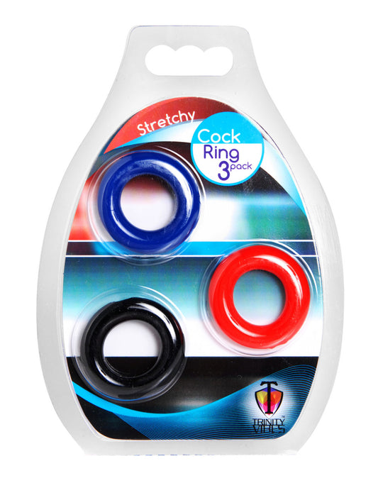 "Stretchy Cock Ring 3 Pack TV-AE181"