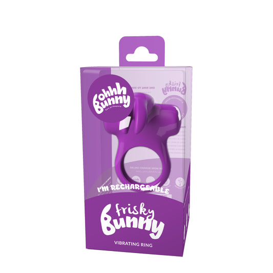 "Ohhh Bunny Frisky Bunny Vibrating Ring - Perfectly Purple BU-0103"