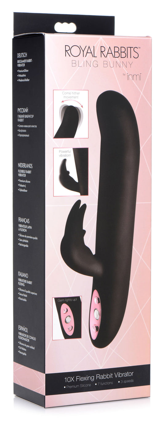 "Royal Rabbits Bling Bunny 10x Flexing Rabbit Vibrator INM-AG272"