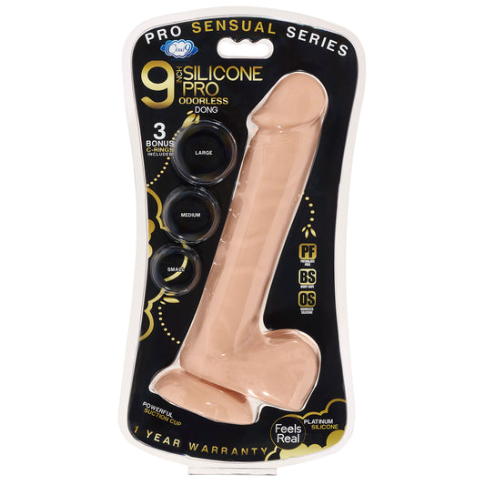 "9 Inch Silicone Pro Odorless Dong - Flesh WTC852882"