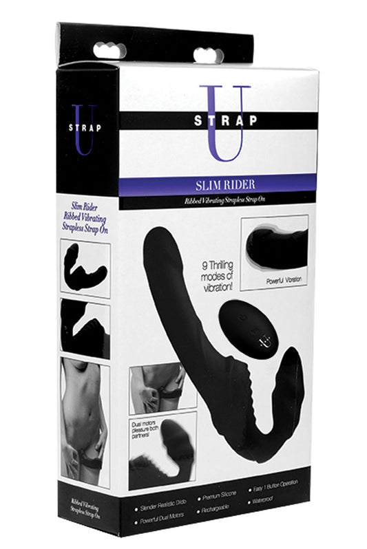 "Pro Rider 9x Vibrating Silicone Strapless Strap on With Remote Control SU-AF895"