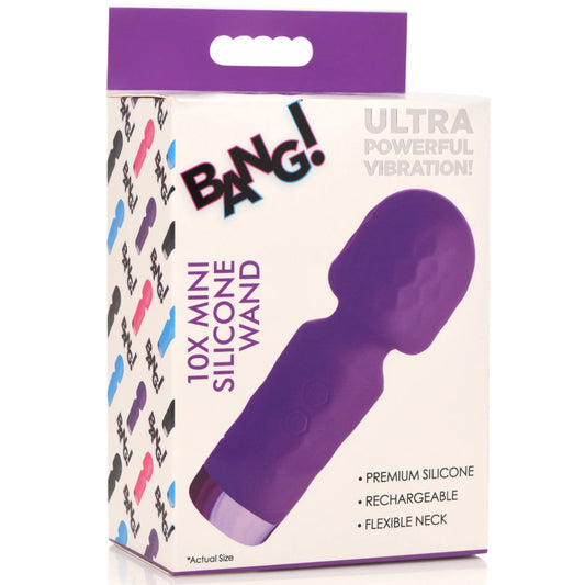 "10x Mini Silicone Wand - Purple BNG-AH205-PUR"