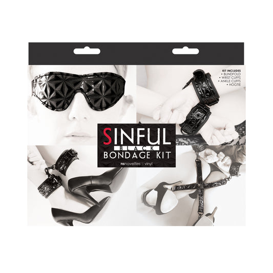 "Sinful - Bondage Kit - Black NSN1219-03"