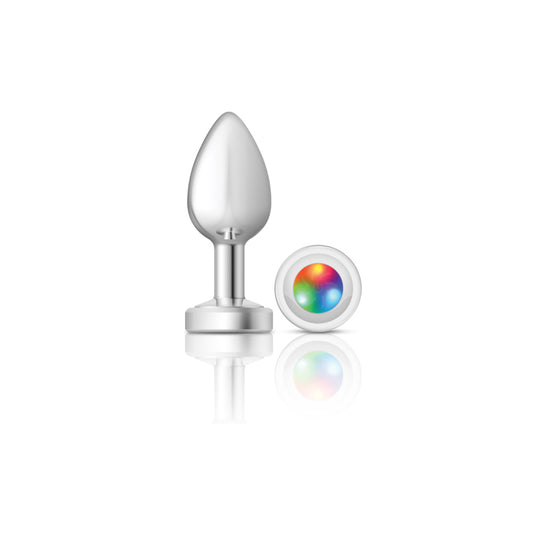 "Light Up Silver Metal Plug - Medium VB-CC9139"