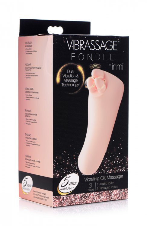 "Vibrassage Fondle Vibrating Clit Massager - Pink INM-AF940"