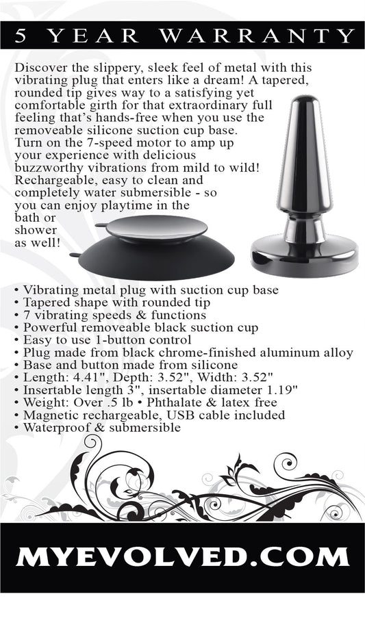 "Beginner Metal Plug - Black Chrome EN-RS-1096-2"