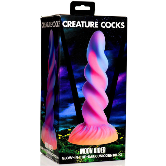 "Moon Rider Glow-in-the-Dark Unicorn Dildo CC-AH276"