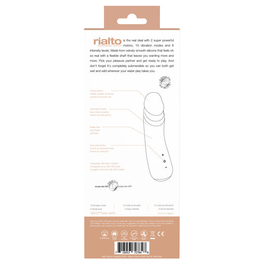 "Rialto Rechargeable Vibrator - Vanilla VI-L0115"