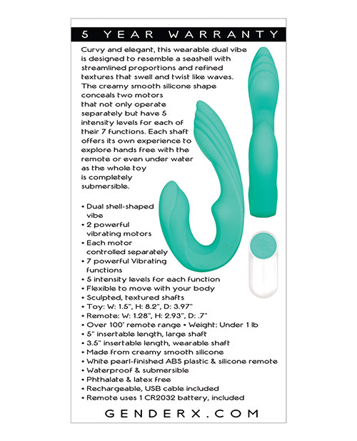 "Strapless Seashell - Teal GX-RS-5569-2"