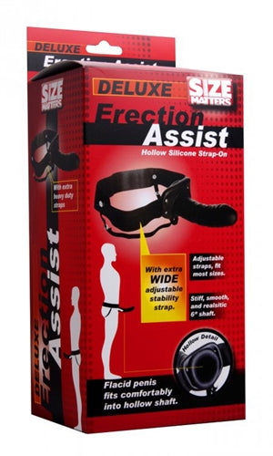 "Erection Assist Hollow Strap on - Black SM-AD238"