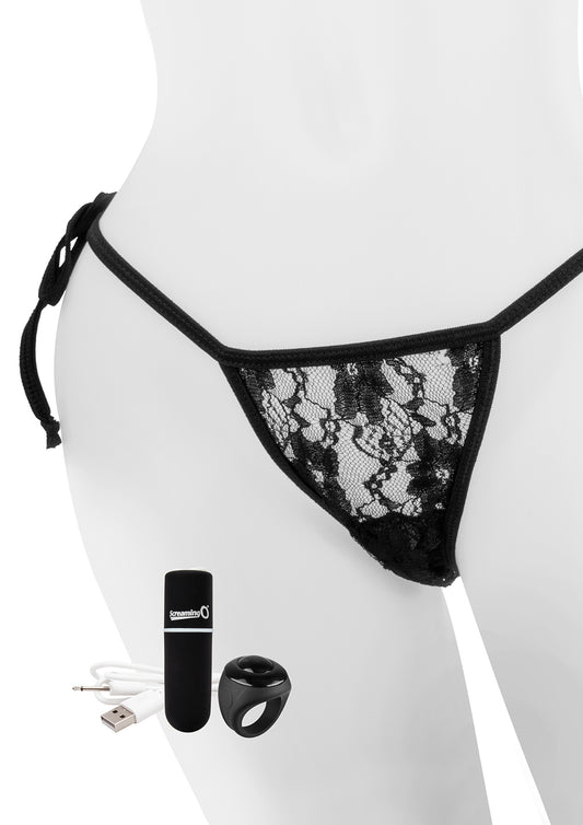 My Secret Charged Remote Control Panty Vibe - Black APTY-BL-101E