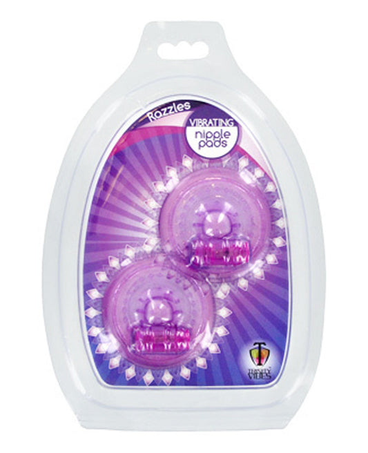 "Razzles Vibrating Nipple Pads - Purple TV-AC695"