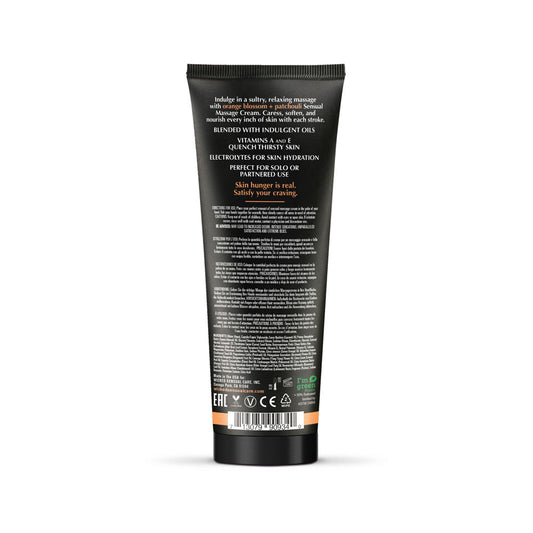 Orange Blossom and Patchouli - Scented Sensual Massage Cream - 4 Oz