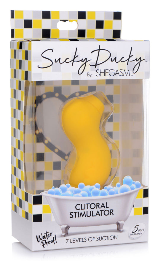 "Sucky Ducky Silicone Clitoral Stimulator - Yellow INM-AG685YLW"