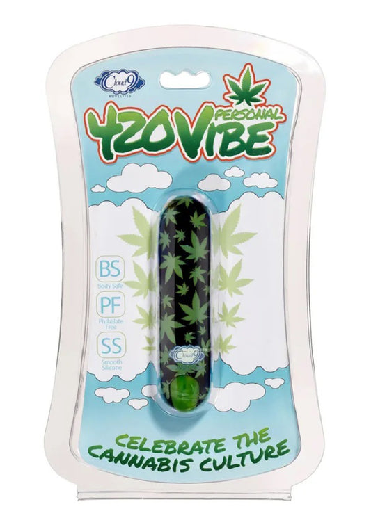 "420 Stubby Vibe Cannabis Leaf - Black/green WTC601"