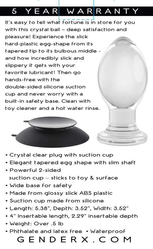 "Crystal Ball - Clear GX-BP-1034-2"