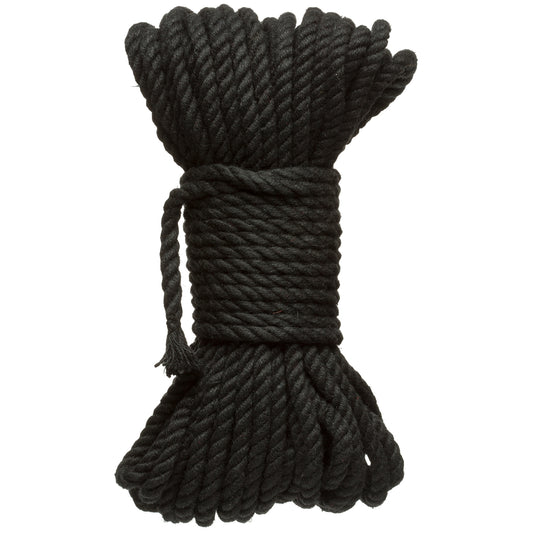 Merci - Bind and Tie - 6mm Hemp Bondage Rope - 50 Feet - Black DJ2404-39-BX