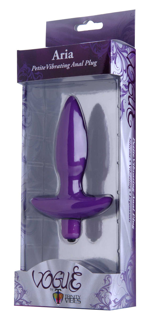 "Aria Vibrating Silicone Anal Plug - Small TV-AD330-SMALL"