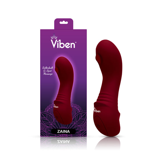 "Zaina Mini Rollerball G-Spot Vibe - Ruby VB-75025"