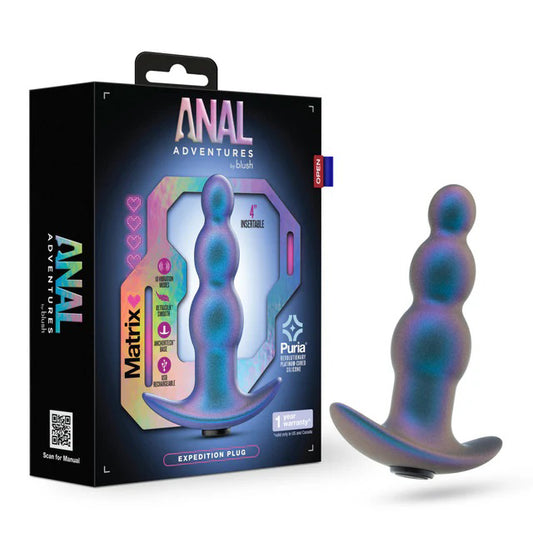 "Anal Adventures Matrix - Expedition Plug - Lunar Blue BL-18802"