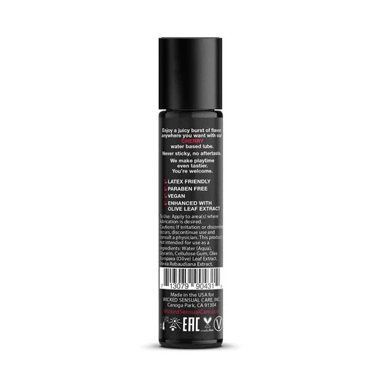Aqua Cherry Flavored Water Based Intimate Lubricant - 1 Fl. Oz.