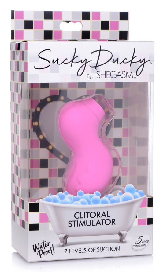 "Sucky Ducky Silicone Clitoral Stimulator - Pink INM-AG685PNK"