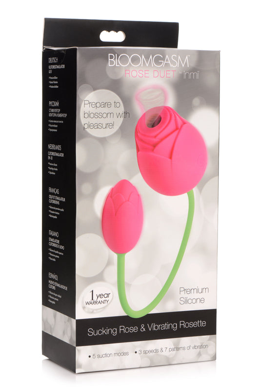 "Bloomgasm Rose Duet - Sucking Rose and Vibrating - Rosette INM-AG791"