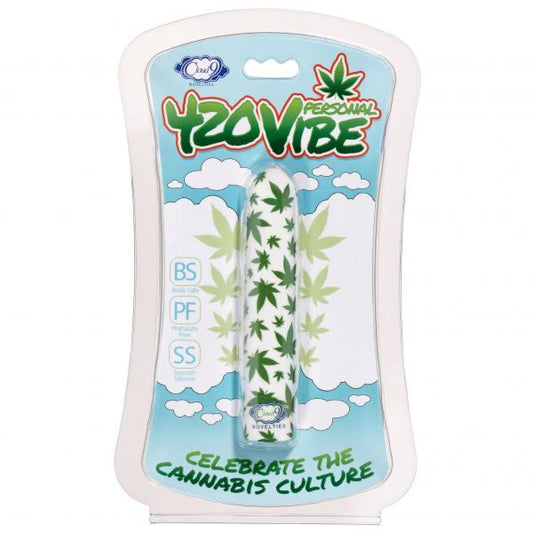 "420 Slim Cannabis Leaf Vibe - White/green WTC600"