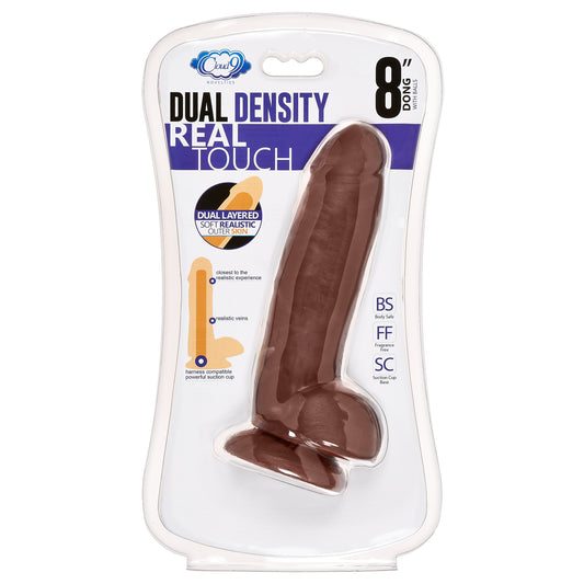 "8 Dual Density Real Touch Thick with Realistic Painted Veins and Balls - Brown WTC711"