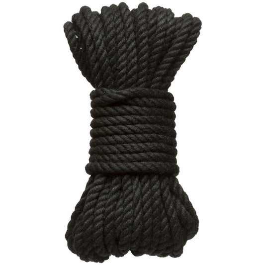 Merci - Bind and Tie - 6mm Hemp Bondage Rope - 30 Feet - Black DJ2404-38-BX