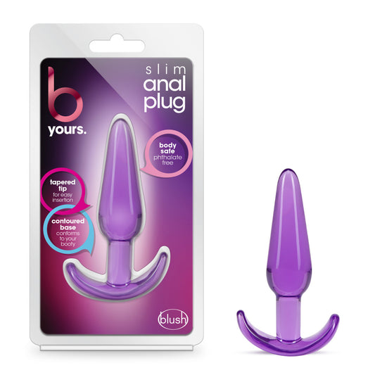"B Yours - Slim Anal Plug - Purple BL-24311"
