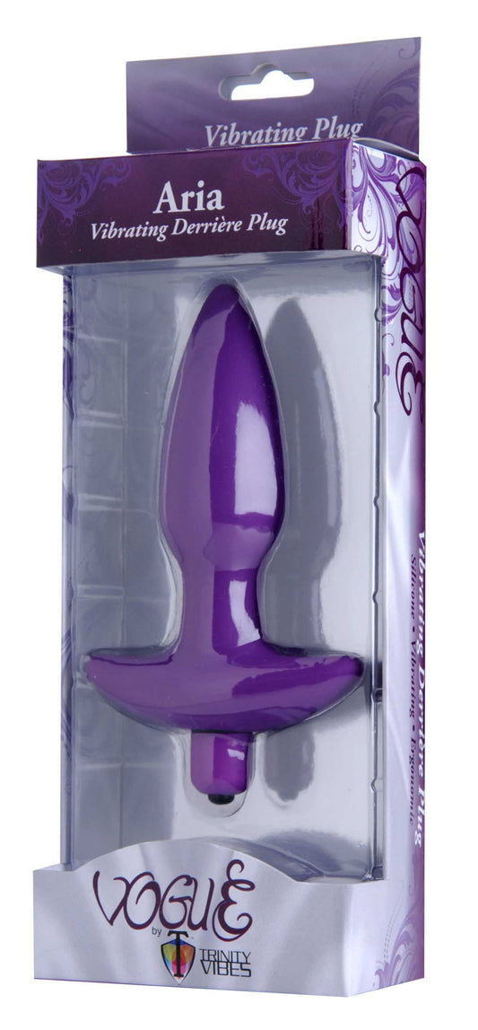 "Aria Vibrating Silicone Anal Plug - Medium TV-AD330-MEDIUM"