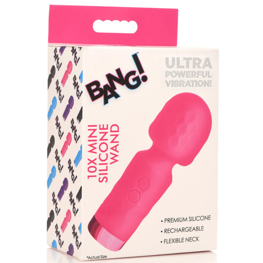 "10x Mini Silicone Wand - Pink BNG-AH205-PNK"