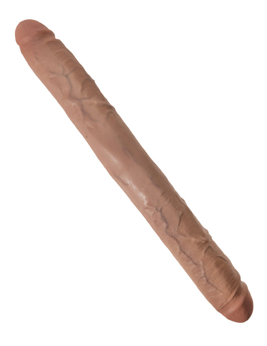 King Cock 16 Inch Thick Double Dildo - Tan PD5518-22