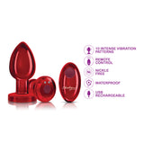 "Vibrating Red Metal Remote Plug - Lg VB-CC9153"