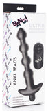 "Bang - Vibrating Silicone Anal Beads and Remote Black BNG-AG614-BLK"