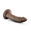 "Dr. Skin Glide 7.5 Inch Self Lubricating Dildo - Chocolate - BL-12826"