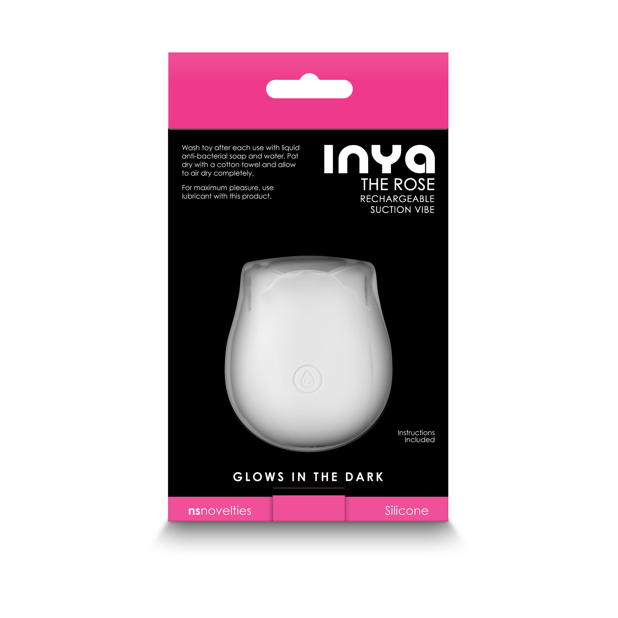 "Inya - the Rose - Glow in the Dark - White NSN-0554-60"