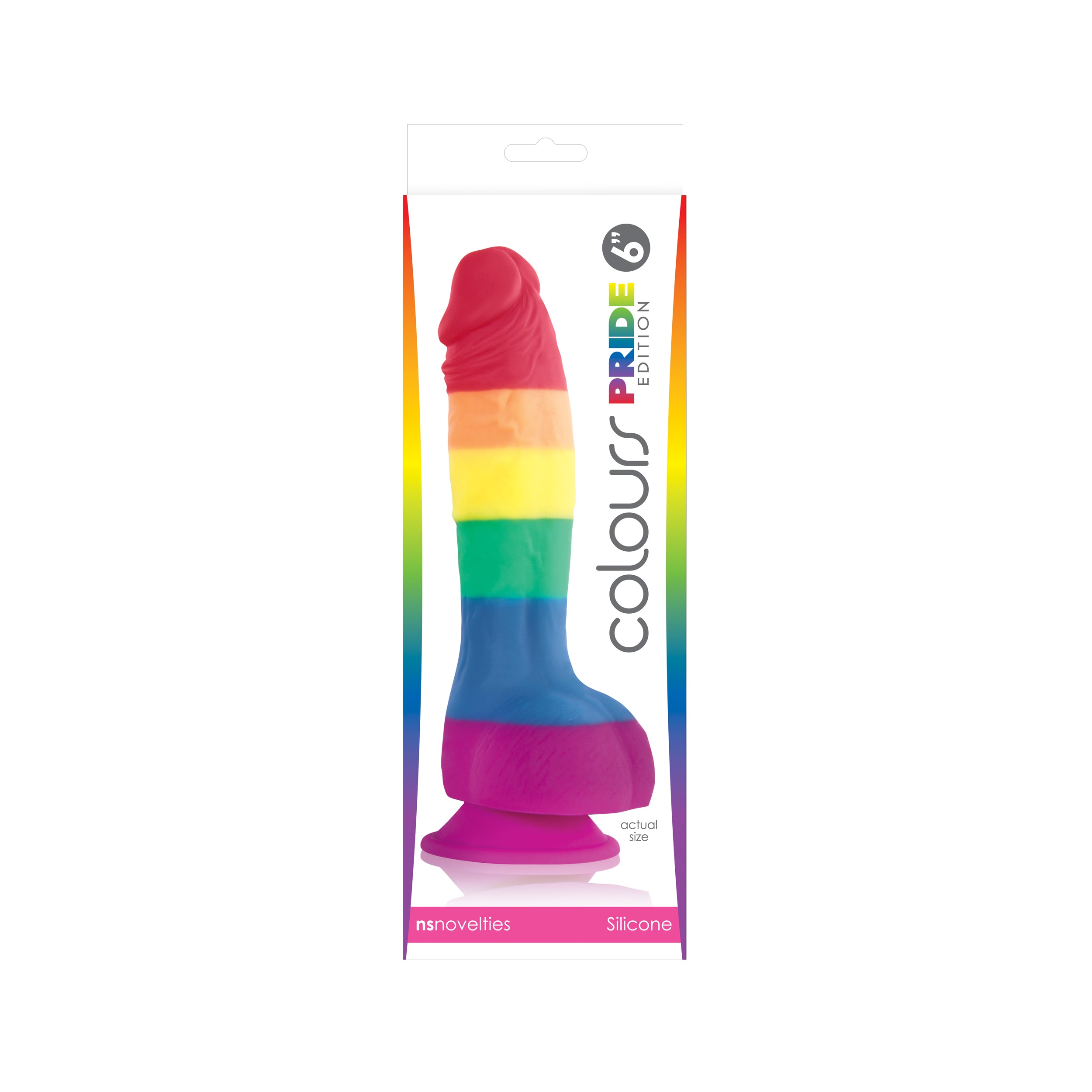 "Colours Pride Edition - 6 Inch Dong - Rainbow NSN0408-06"