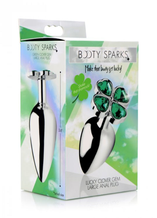 "Lucky Clover Gem Anal Plug - Large BTYS-AG185-LRG"