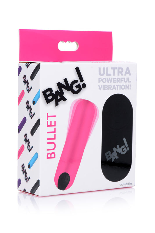 "Bang Vibrating Bullet With Remote Control - Pink BNG-AG366-PNK"