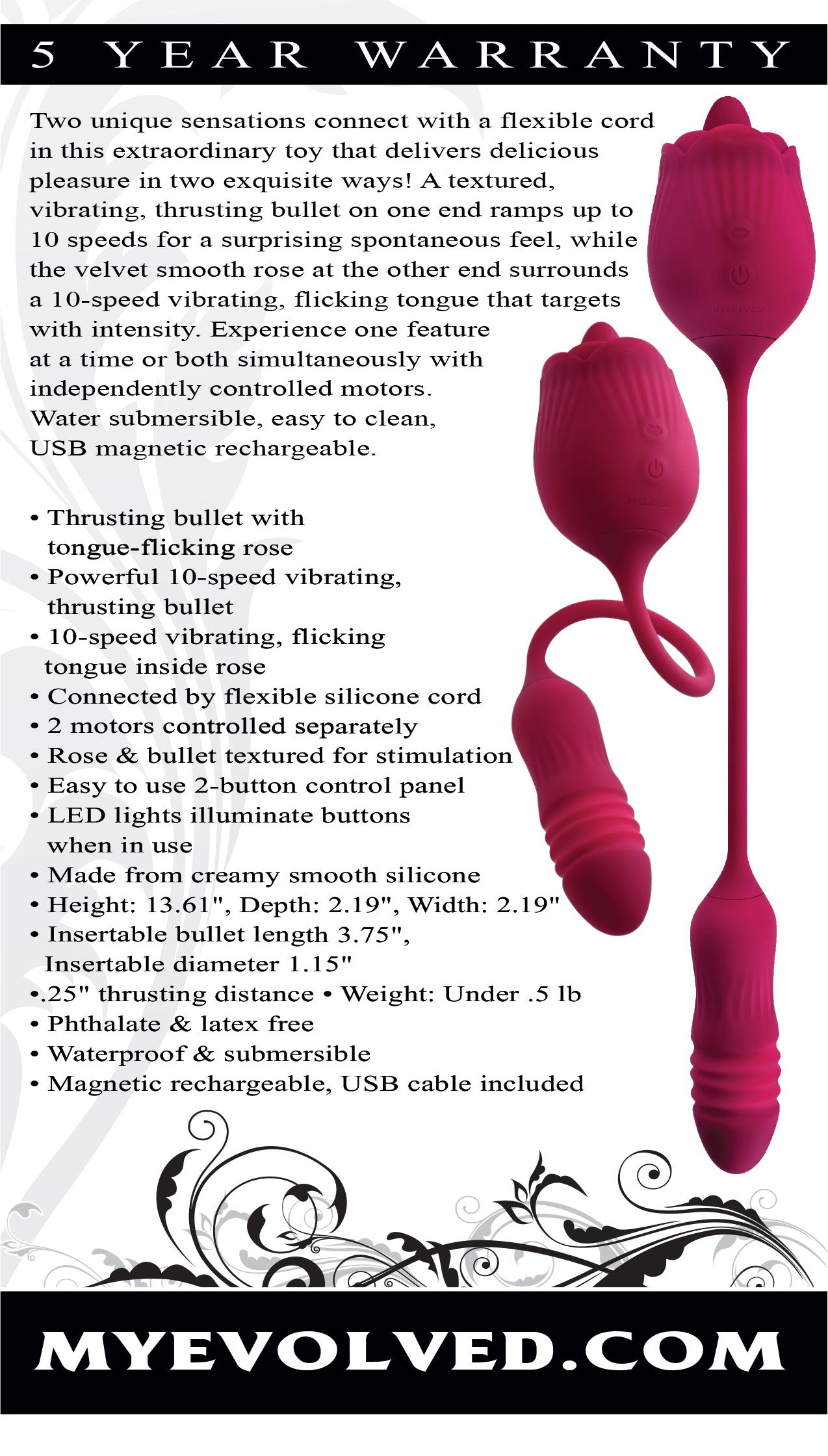 "Wild Rose - Red EN-RS-1225-2"