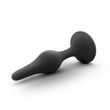 "Anal Adventures Platinum - Silicone Beginner Plug - Small - Black BL-21615"