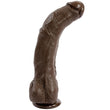 "Black Thunder 12 Inch Curved Realistic Cock With Removable Vac-U-Lock Suction Cup DJ8180-01"