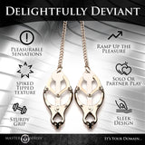Primal Spiked Clover Nipple Clamps - Silver
